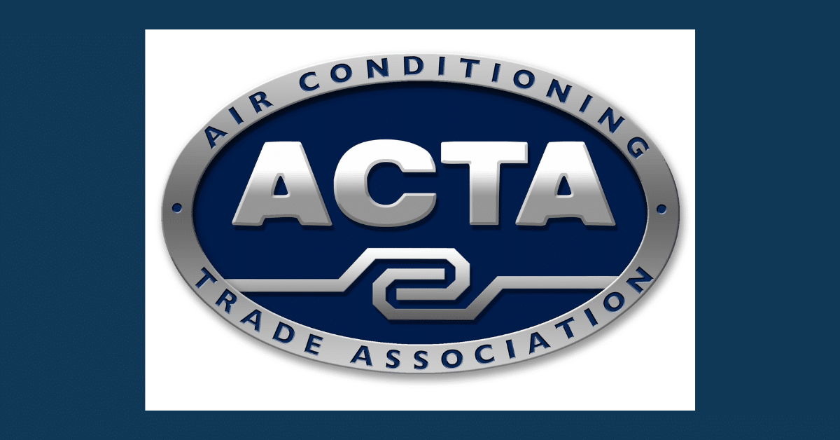 The ACTA logo on a blue background